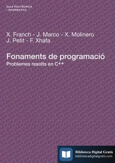 Descargar Fonaments De Programació. Problemes Resolts En C++